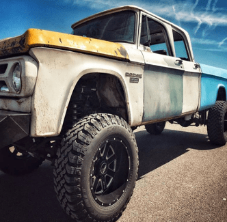 dodge truck closeup